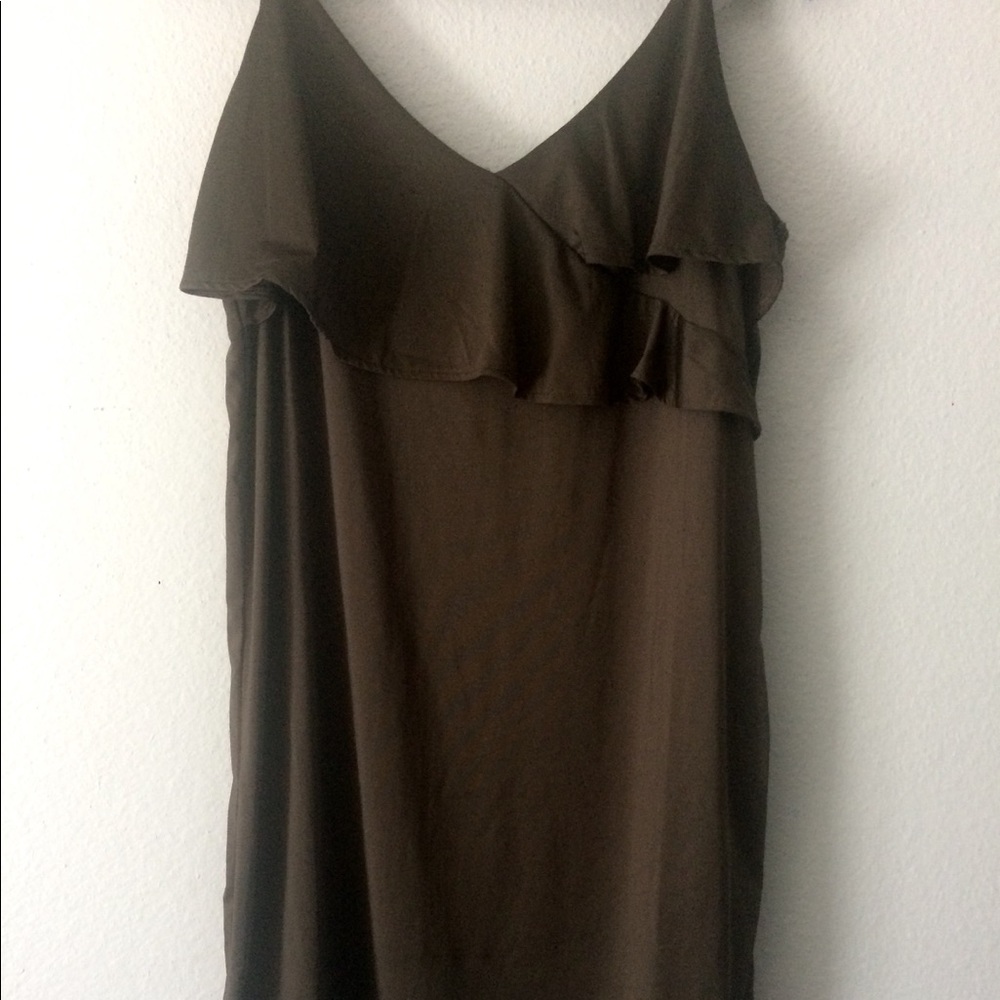 H&M middi dress with ruffle top